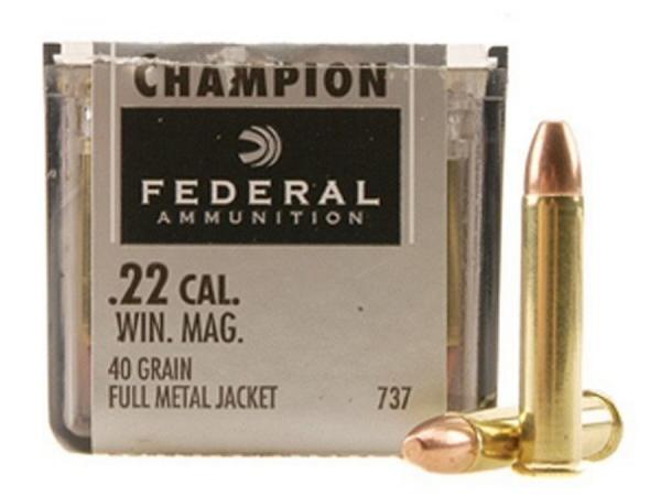 FEDERAL - 22 WIN MAG 40GR FMJ