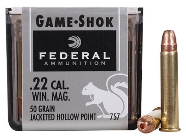 กระสุนปืนยาว Federal - 22 WIN MAG 50GR JHP